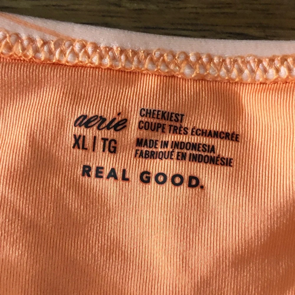 aerie Ombre Stripe Bikini Bottoms in Orange and Yellow